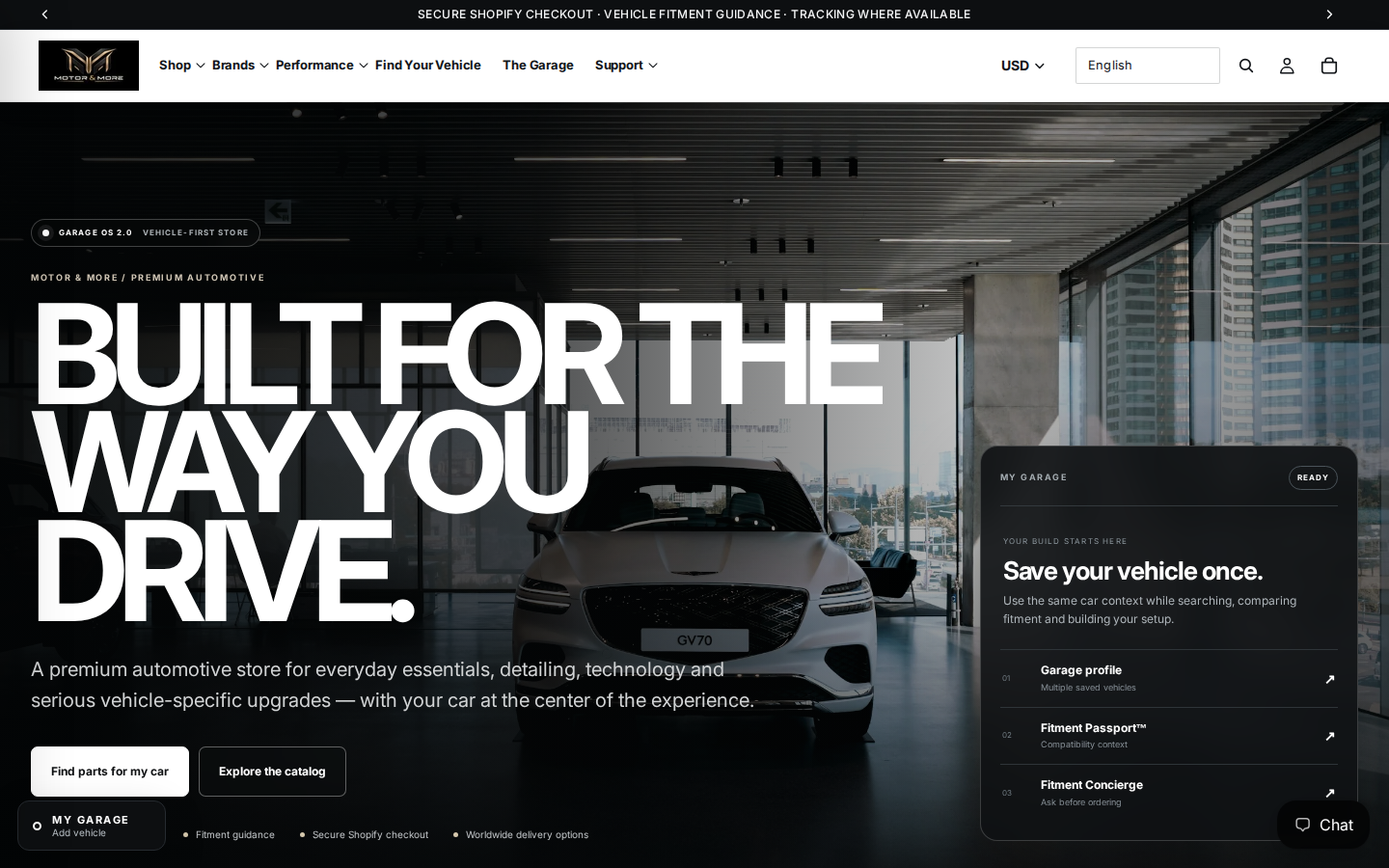 Automotive accessoire uit de live Motor & More-webshop